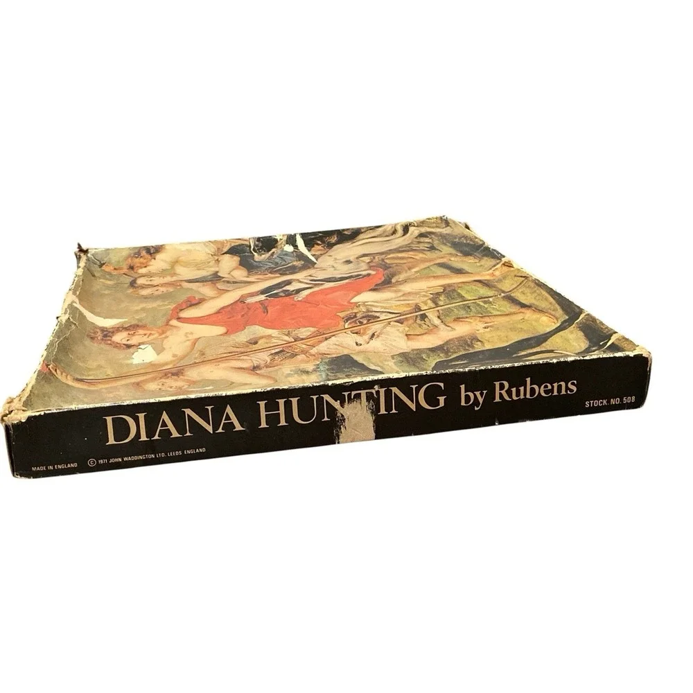 Vintage 1971 Waddingtons Diana Hunting Rubens Puzzle Complete No. 501